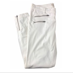J. Crew Pants with zippers white 29